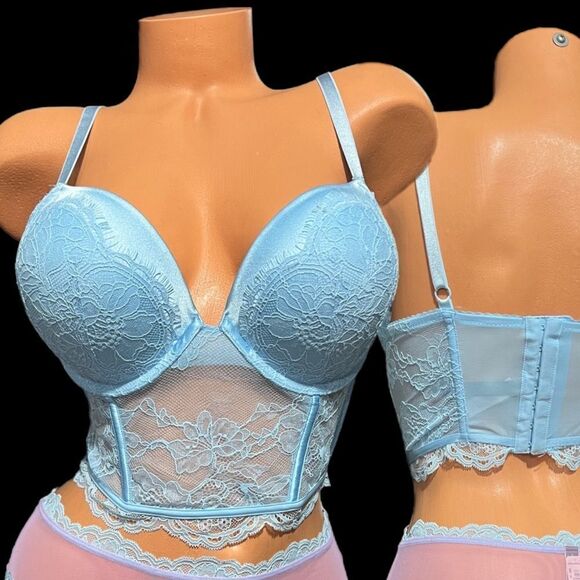 Victorias Secret Very Sexy Bombshell Add-2-Cups Push Up Corset Top bra 34B - Picture 7 of 7